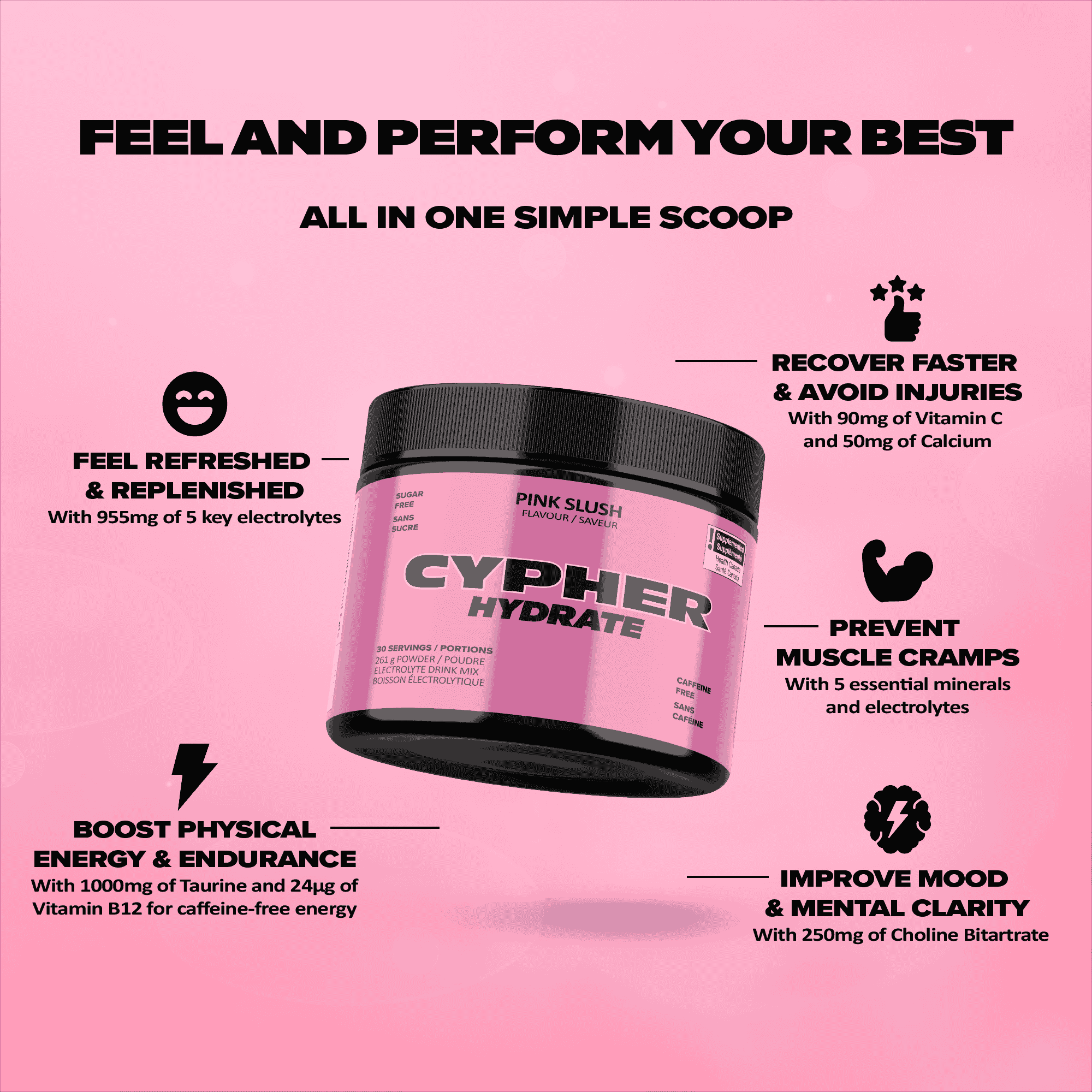 CYPHER Hydrate - 4-in-1 Electrolyte Drink Mix